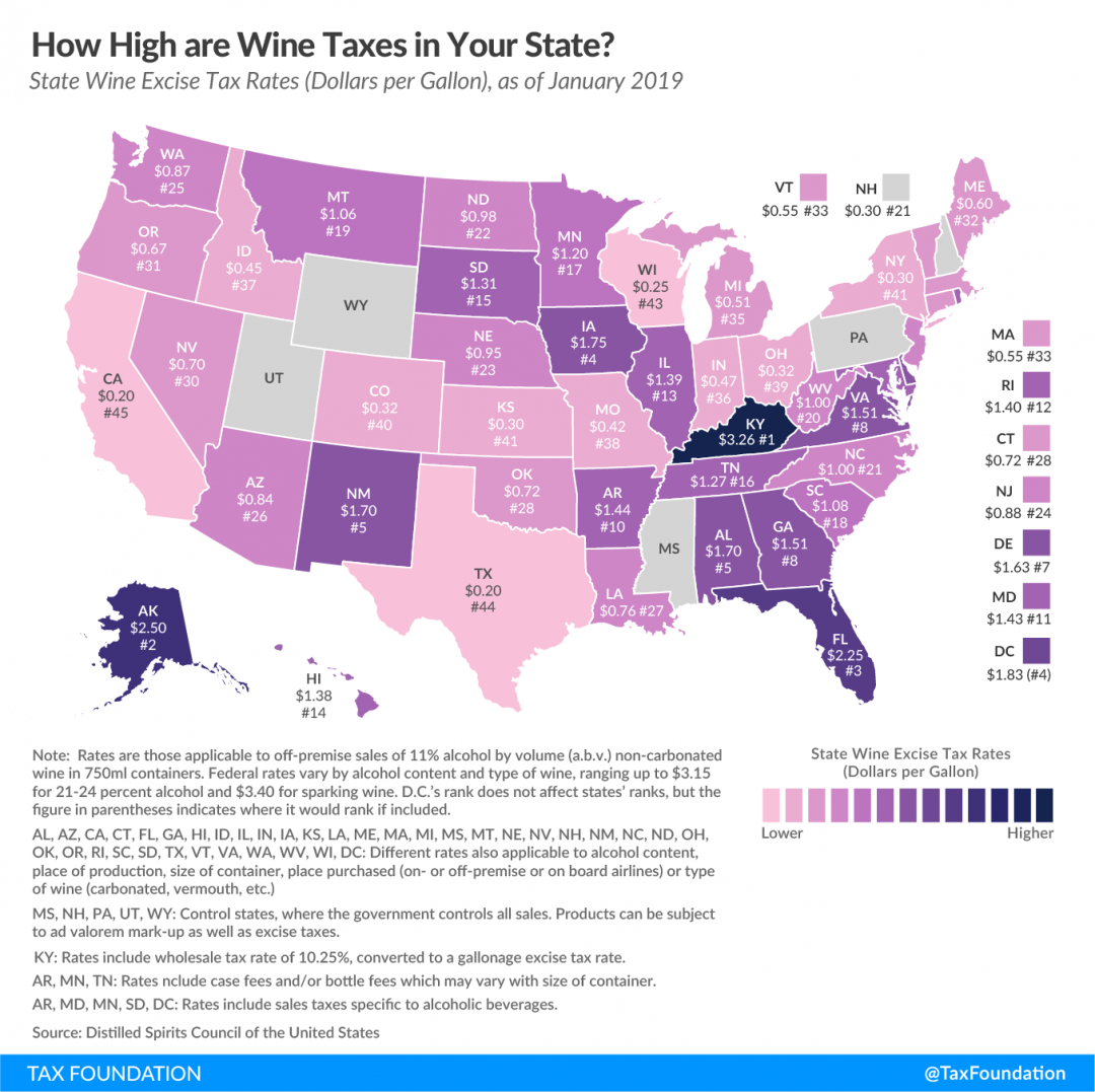 State Wine Excise Taxes Updated - Bevology Blog OH-pinions